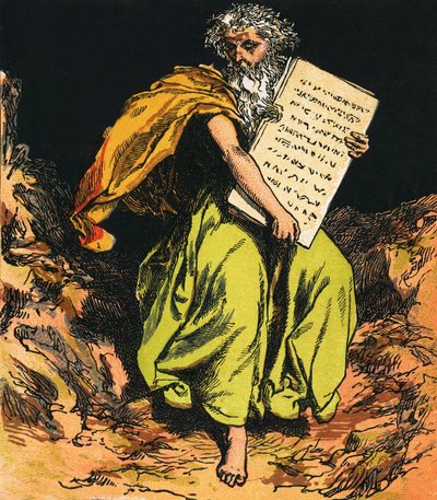 The Ten Commandments by English School