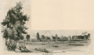 The Thames Regatta by English School