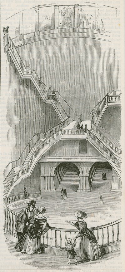 The Thames Tunnel by English School