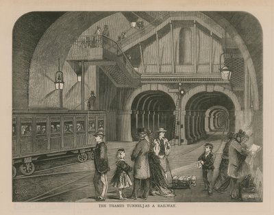 The Thames Tunnel as a Railway by English School