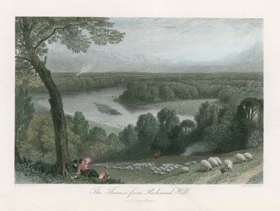 The Thames from Richmond Hill by English School