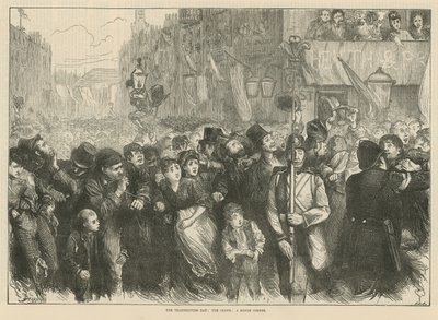 The Thanksgiving Day: The Crowd: A Rough Corner by English School