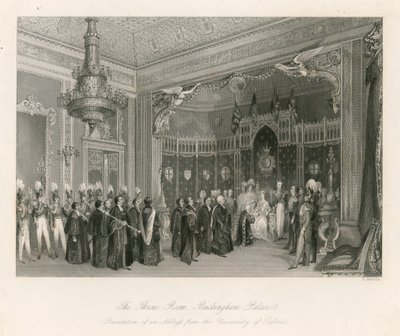 The Throne Room, Buckingham Palace by English School