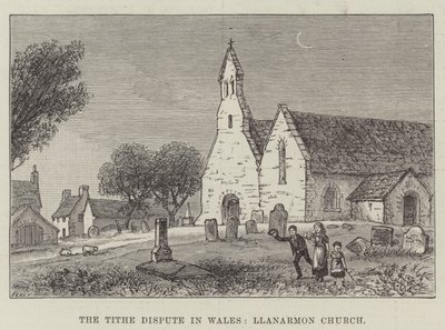 The Tithe Dispute in Wales, Llanarmon Church by English School