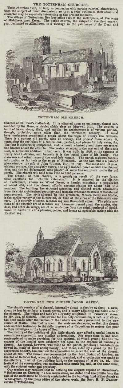 The Tottenham Churches by English School