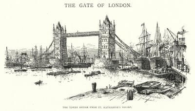 The Tower Bridge from St Katharine