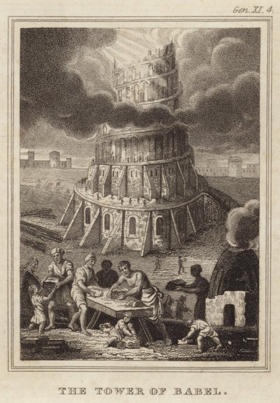 The Tower of Babel by English School