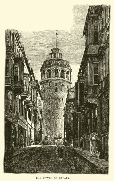 The Tower of Galata by English School