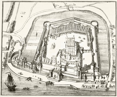 The Tower of London in the 15th century, from 