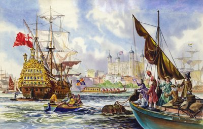 The Tower of London in the late 17th century by English School