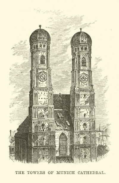 The Towers of Munich Cathedral by English School