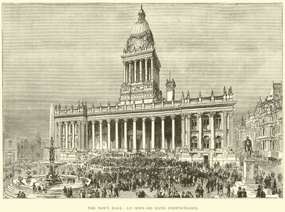 The Town Hall, an open-air band performance by English School