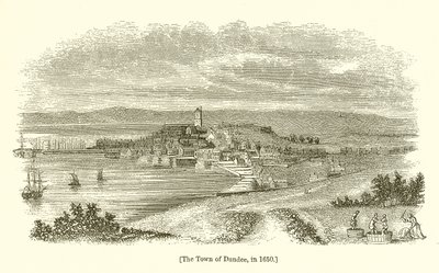 The Town of Dundee, in 1650 by English School