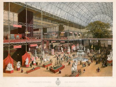 The Transept towards the Grand Entrance, Great Exhibition, 1851 by English School