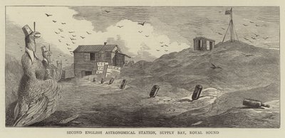 The Transit of Venus, Sketches at Kerguelen Island by English School