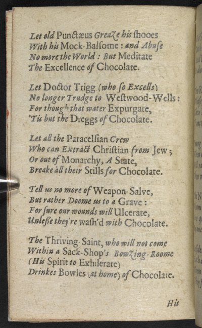 The Translator, to every individual man...in the due praise of divine chocolate, from 