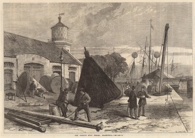 The Trinity Wharf, Blackwall by English School