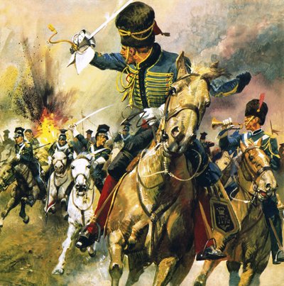 The Valley of Death - The Charge of the Light Brigade by English School