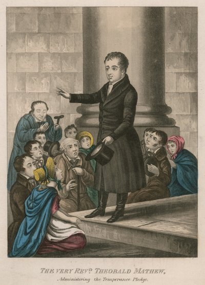 The Very Reverend Theobald Mathew Administering the Temperance Pledge by English School