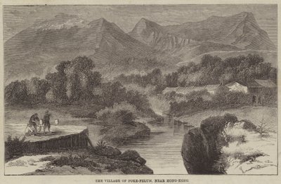 The Village of Poke-Felum, near Hong-Kong (engraving) by English School