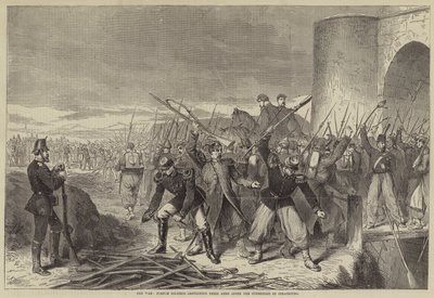 The War, French Soldiers destroying their Arms after the Surrender of Strasbourg by English School