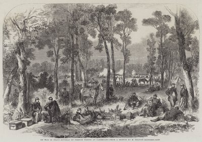 The War in Italy, Bivouac of French Troops at Cameriano by English School