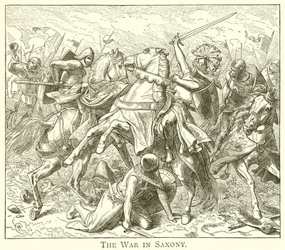 The War in Saxony by English School
