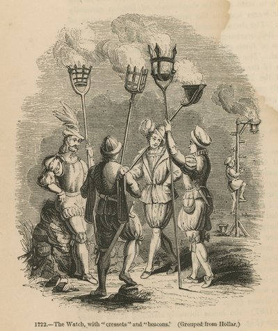 The Watch with Cressets and Beacons by English School