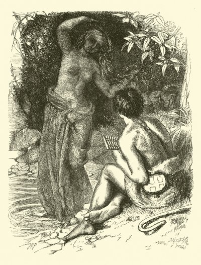 The Water Nymph Appearing to the Shepherd by English School
