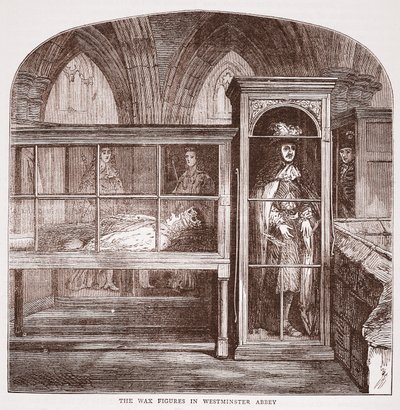 The Wax Figures in Westminster Abbey, c.1880 by English School