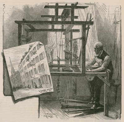 The Weavers of Spitalfields by English School