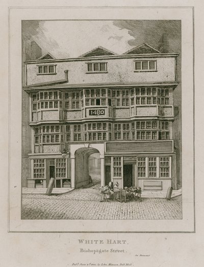 The White Hart, Bishopsgate Street by English School