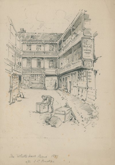 The White Hart, Southwark by English School