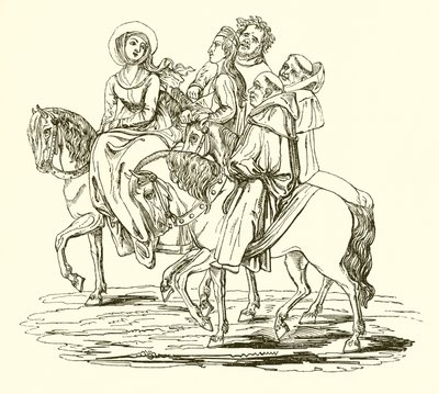 The Wife of Bath by English School