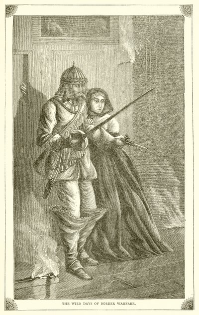The Wild Days of Border Warfare by English School