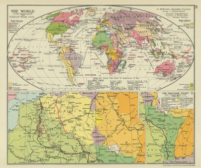 The World at the Outbreak of the Great War 1914 by English School