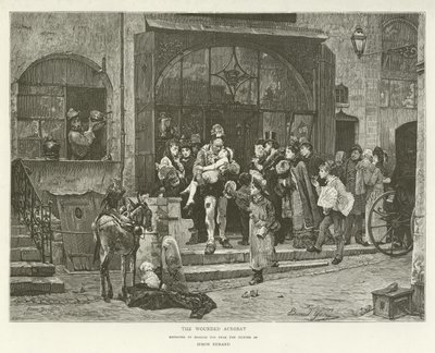 The Wounded Acrobat by English School