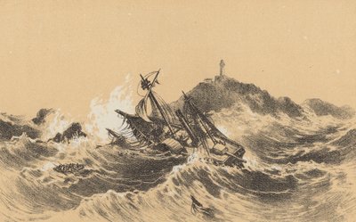 The Wreck of the Forfarshire by English School