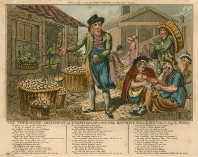 The Yorkshire Irishman; or, Adventures of a Potato Merchant, written by G Nicks, sung by Mr Emery by English School