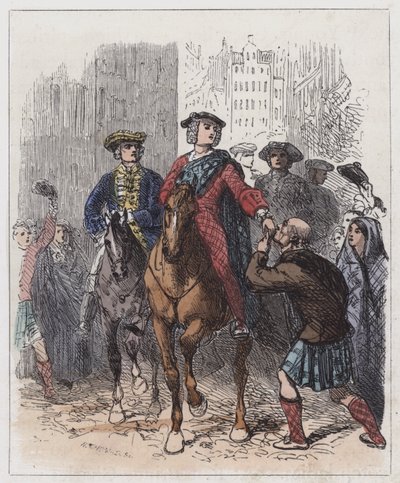 The Young Chevalier Entering Edinburgh by English School