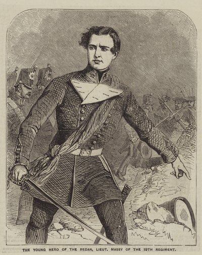 The Young Hero of the Redan, Lieutenant Massy of the 19th Regiment by English School
