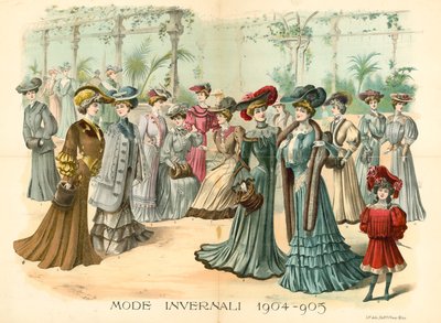 The Young Ladies Journal: Winter Fashion, 1904-05 by English School