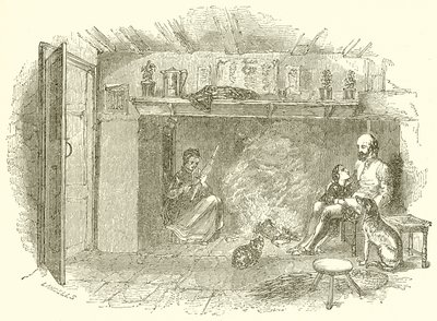 The Young Shakespeare and his Father by English School