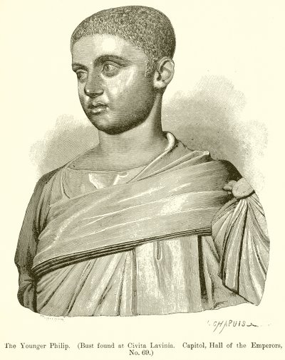 The Younger Philip (Bust found at Civita Lavinia. Capitol, Hall of the Emperors, No. 69) by English School