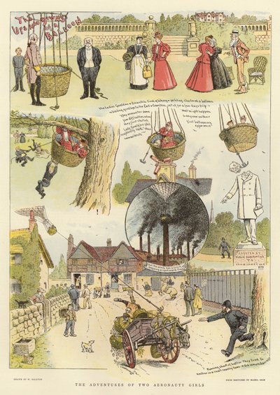 The adventures of two aeronauty girls by English School