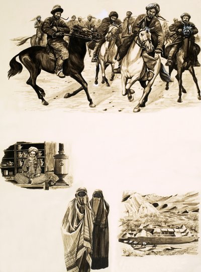 The ancient sport of Buz Kashi by English School