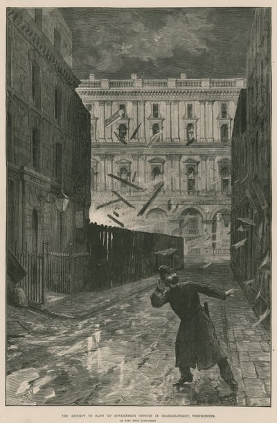 The Attempt to Blow Up Government Offices in Charles Street, Westminster by English School