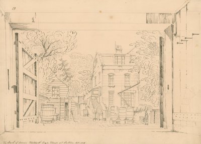 The back of George Gibberts house at Putney, September 1872 by English School