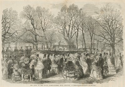 The band of the Royal Horse Guards Blue playing at Kensington Gardens by English School