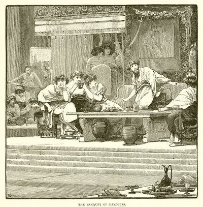 The Banquet of Damocles by English School
